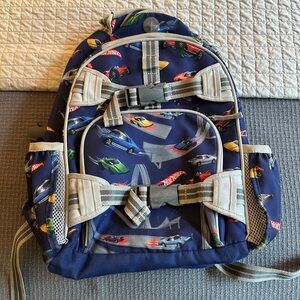 Pottery Barn Kids Hot Wheels backpack (size small)